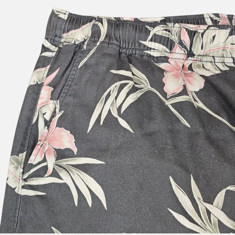 NWT Faherty Shorts Mens XXL Gray Essential Drawstring Lightweight Tropical